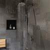 Alfi Brand 16" x 16" Brushed Black PVD Steel Square Single Shelf Shower Niche ABNP1616-BB